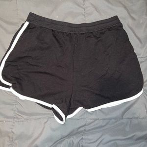 Black lounge shorts